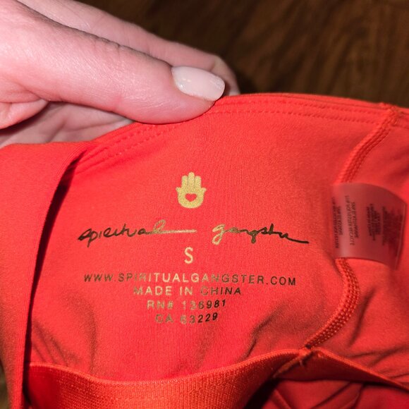 Spiritual Gangster Women's Jules Cross Neck Crop Tank S - Picture 4 of 4